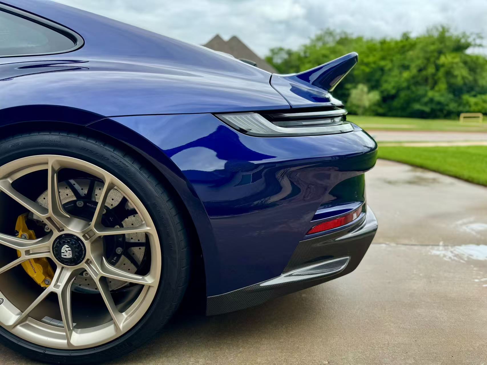 Porsche 992 with Sixth Carbon Sport Classic-style dry carbon fiber ducktail spoiler — gallery photo 11