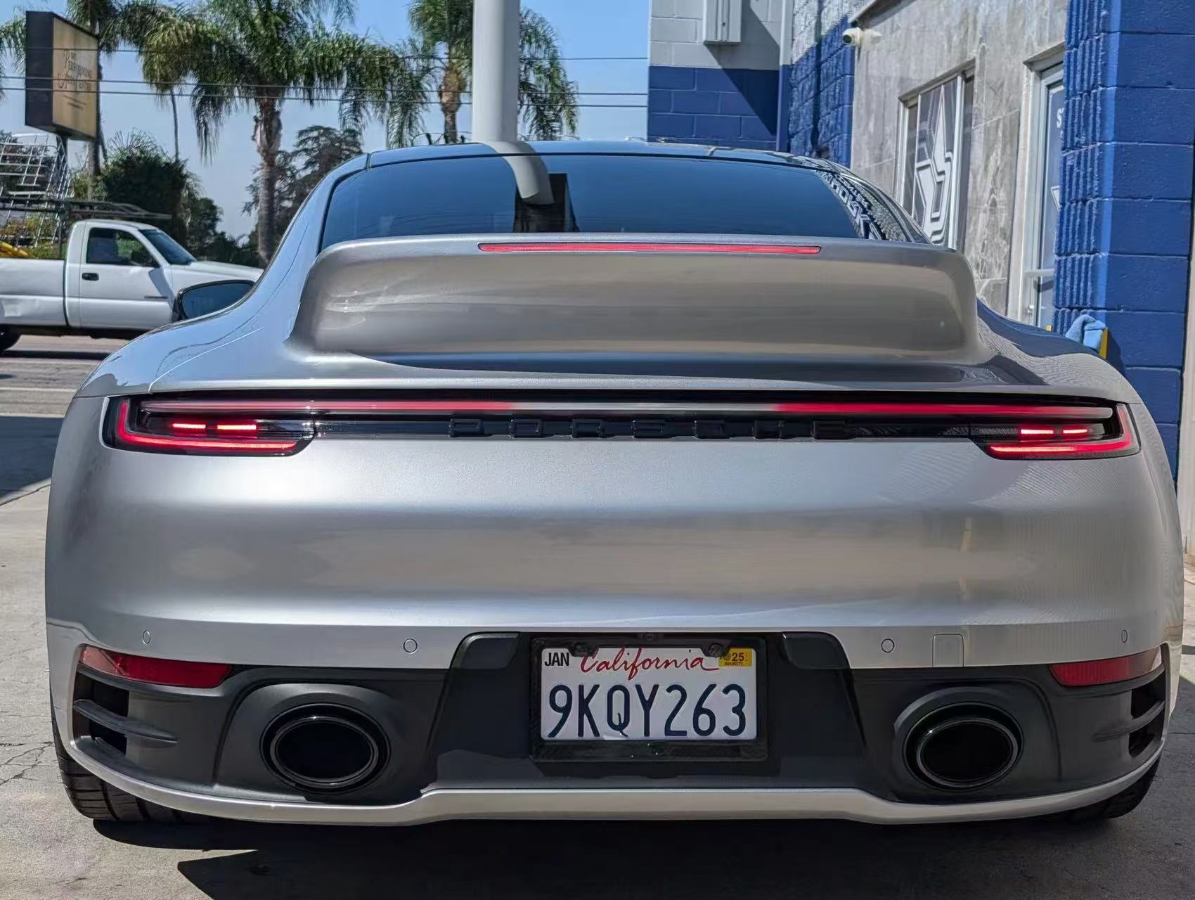 Porsche 992 with Sixth Carbon Sport Classic-style dry carbon fiber ducktail spoiler — gallery photo 20